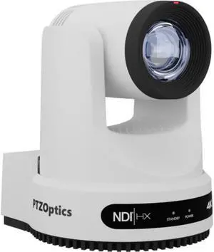 PTZOptics Move 4K SDI/HDMI/USB/IP PTZ Camera with 20x Optical Zoom (White)