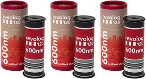 REVOLOG 600nm Color Negative Film, 120 Roll Film (3-Pack)