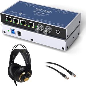 RME Digiface Ravenna 256-Channel USB Audio Interface Bundle with AKG K240 Pro Headphones and Pearstone 50' SDI  Video Cabe (BNC-BNC)
