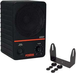 Fostex 6301NE - 4" Active Monitor Speaker 20W D-Class (Single) Bundle with Fostex EB-6301 Mount Bracket