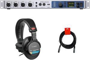 RME Fireface UFX III 188-Channel Audio Interface with USB 3.0 Bundle with MDR-7506 Headphones and XLR-XLR Cable