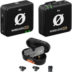 RODE Wireless ME Compact Digital Wireless Microphone System Bundle with ZG-R30 Wireless Charging Case for RODE Wireless ME