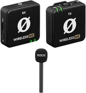 RODE Wireless ME Compact Digital Wireless Microphone System Bundle with RODE Interview GO Handheld Mic Adapter