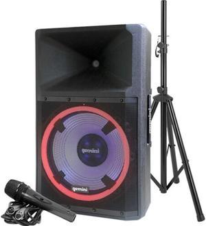 18 PA DJ 4000 Watts Max Power Active Speaker Built-in  Battery/Bluetooth/Amplifier/SD/USB/FM Radio