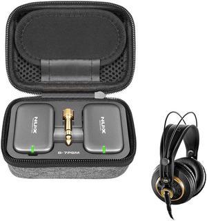 AKG K240 Studio Professional Semi-Open Over-Ear Stereo Headphones Bundle  with Hard Shell Headphone Case (2 Items)