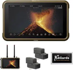 Atomos Ninja Ultra 5.2" 4K HDMI Recording Monitor Bundle with Atomos CONNECT for Ninja V and Ninja V+, Genaray 2x NP-F770 4400mAh Batteries and 2x Compact Chargers Kit and Anti-Static Cleaning Wipes