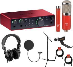 Focusrite Scarlett 2i2 2x2 USB Audio Interface Kit with AKG