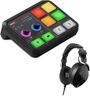 RODE X Streamer X Audio Interface and Video Streaming Console Bundle with Rode NTH-100 Professional Closed-Back Over-Ear Headphones (Black)