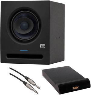 PreSonus Eris Pro 6 2-Way Biamped, Active, 6.5-inch Coaxial Studio Monitor Bundle with Auray IP-M Isolation Pad and 1/4" TRS Male to 1/4" TRS Male Audio Cable
