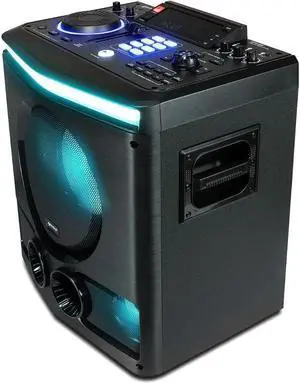 Gemini Sound GPK-800  2400W Home Karaoke Party Speaker with Bluetooth, USB & FM Radio, Dual Mic Inputs, Multi-Color LED Lighting, and DJ-Style Sound FX for Events and Entertainment