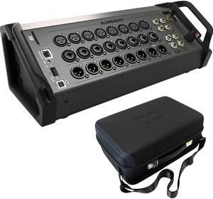 Allen & Heath CQ-20B Ultracompact 20-Channel Digital Mixer (Rackmount/Stagebox) Bundle with Padded Carrying Soft Case for CQ-20B