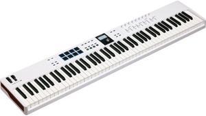 Arturia KeyLab Essential 88 mk3  88 key USB MIDI Controller Keyboard with Analog Lab V Software Included, White