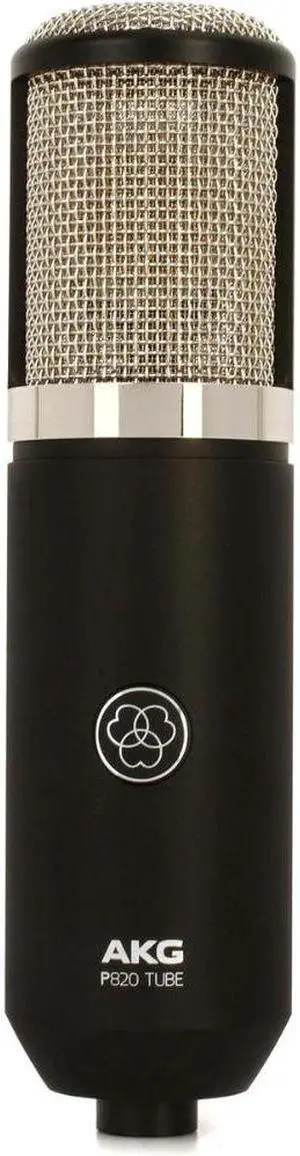 AKG Pro Audio P820 Tube Condenser Microphone, Multi-Pattern,Blue