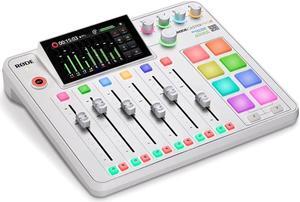 RODE Microphone RØDECaster Pro II All-in-One Production Solution for Podcasting, Streaming, Music Production and Content Creation (White)