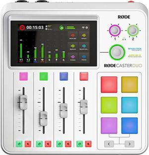 RODE Microphone RODECaster Duo Integrated Audio Production Studio (White)
