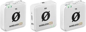 RODE Microphone Wireless ME Dual Compact Digital Wireless Microphone System (2.4 GHz, White)