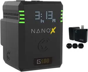 Core SWX NANOX G150 Micro 150Wh Li-Ion Battery (Gold Mount) Bundle with Core SWX XPD-45 Universal 45W USB-C PD Wall Charger with Cable