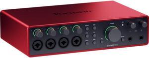 Focusrite Scarlett 18i16 USB-C Audio/MIDI Interface (4th Generation) Bundle with XLR- XLR Cable (2 Pack), Hosa Mid-310 Black 10 ft. Midi cable (2 Pack)