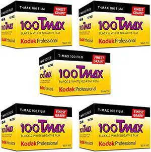 Ritz Camera Kodak Professional 100 Tmax Black and White Negative Film (ISO 100) 35mm 36 Exposures (853 2848) 5 Pack