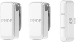 RODE Wireless Micro 2-Person Ultracompact Wireless Microphone System with USB-C Connector (2.4 GHz, White)