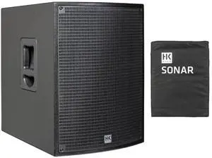 HK AUDIO SONAR 115 Sub D 1500W 15" Powered Subwoofer with DSP Bundle with HK AUDIO Cover Sof Sonar 115Subd