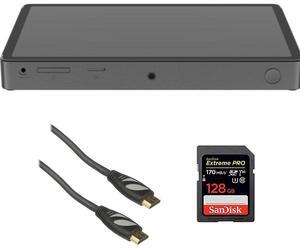 YoloLiv YoloBox Extreme All-in-One Multi-Camera Live Streaming and Switching System Bundle with SanDisk 128GB Memory Card and Pearstone HDMI to HDMI Ethernet Cable