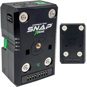 Core SWX Powerbase Edge SNAP Xtreme Smart-Stacking Battery (98Wh) Bundle with Core SWX Snap It Gold Mount Conversion Plate