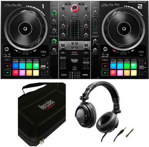 Hercules DJControl Inpulse 500 DJ Software Controller Bundle with Hercules Premium Travel Bag for DJControl Inpulse 500 Controller, Hercules HDP DJ45 Closed-Back, Over-Ear DJ Headphones