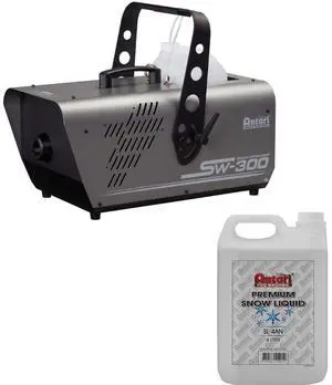 Antari SW-300 Long-Throw Snow Machine Bundle with 4L BOTTLE - STANDARD SNOW FLUID