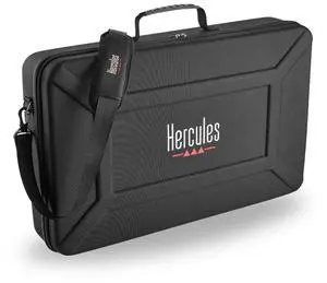 Hercules DJControl Inpulse T7 2-Part Semi-Rigid EVA Travel Bag with Zipper Closure, Removable and Expandable Shoulder Strap, and Handle (Black)