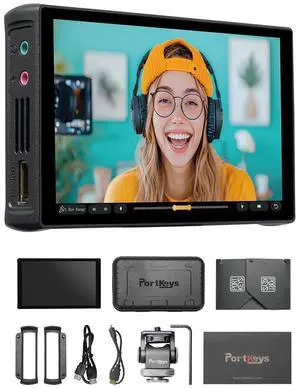 Portkeys PT5 III Camera Monitor 5.4" 800nits Field Monitor with USB 3.0 Type-C Port Support Waveform, Histogram, Peaking, False Color, and 3D LUT Function for DSLR Camera