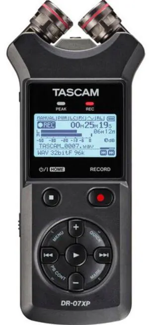 TASCAM DR-07XP 2-Channel 32-Bit Float Portable Audio Recorder
