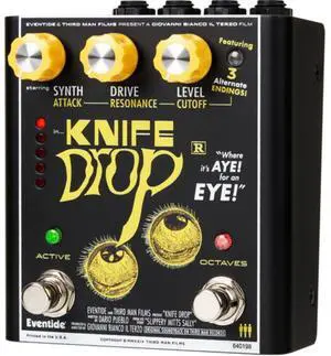 Eventide Knife Drop Fuzz Octave and Monophonic Synth Pedal