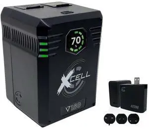 Core SWX XCell Micro-Sized Smart Battery (148Wh, V-Mount) Bundle with Core SWX XPD-45 Universal 45W USB-C PD Wall Charger with Cable