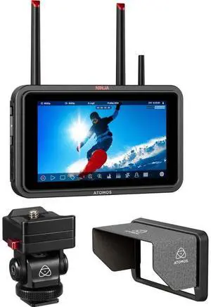 Atomos Ninja TX 5.2" Camera to Cloud Monitor/Recorder Bundle with Monitor Mount & Sun Hood