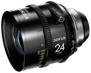 DZOFILM Vespid 2 24mm T1.9 Cinema Prime Lens Full-Frame PL Mount Manual Focus Lens for Professional Filmmaking DZOFILM Vespid 2 24mm T1.9 Cinema Prime Lens Full-Frame PL Mount Manual Focus Lens for Professional Filmmaking
