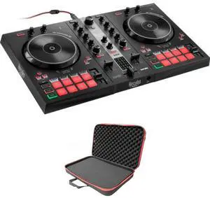 Hercules DJ Control Inpulse 300 MK2 2-Deck USB DJ Controller for Serato DJ Lite and DJUCED Bundle with ProX XB-DJCS ZeroG Ultra Lightweight Bag