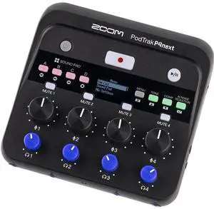 Zoom PodTrak P4next Portable Multitrack Podcast Recorder