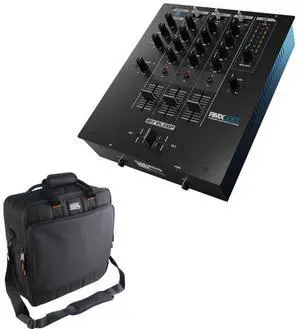 Reloop RMX-30 BT 3-Channel Bluetooth DJ Mixer Bundle with Cases G-MIXERBAG-1515 Padded Nylon Mixer/Equipment Bag