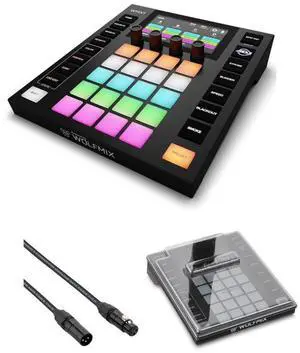 American DJ WMX1 Mk2 Wolfmix Standalone DMX Lighting Control System Bundle with Kopul DMX33P-025-S Studio Series 3-Pin DMX Cable (25'), Decksaver Wolfmix W1 / ADJ WMX1 Cover (DS-PC-WOLFMIXW1)