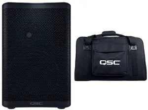 QSC CP8 Two-Way 8" 1000W Compact Powered Loudspeaker with DSP Bundle with QSC Tote for the CP8 Compact Powered Loudspeaker QSC CP8 Two-Way 8" 1000W Compact Powered Loudspeaker with DSP Bundle with QSC Tote for the CP8 Compact Powered Loudspeaker