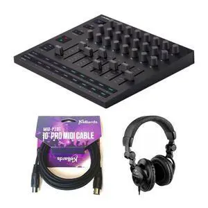 Novation Launch Control XL 3 Control Surface for DAWs Bundle with Kellards MID-P10T Pro MIDI to MIDI Cable 10 Feet, Polsen HPC-A30 Closed-Back Studio Monitor Headphones Novation Launch Control XL 3 Control Surface for DAWs Bundle with Kellards MID-P10T Pro MIDI to MIDI Cable 10 Feet, Polsen HPC-A30 Closed-Back Studio Monitor Headphones
