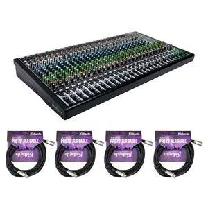 Mackie ProFX30v3 30-Channel Sound Reinforcement Mixer with Built-In FX Bundle with Kellards XLR-P20T Pro 20 ft XLR Microphone Cable (Pack of 4) Mackie ProFX30v3 30-Channel Sound Reinforcement Mixer with Built-In FX Bundle with Kellards XLR-P20T Pro 20 ft XLR Microphone Cable (Pack of 4)