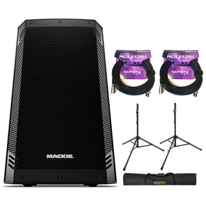 Mackie Thrash12v2 12" Loudspeaker Bundle with Stand & 2x 20' XLR Cable Mackie Thrash12v2 12" Loudspeaker Bundle with Stand & 2x 20' XLR Cable