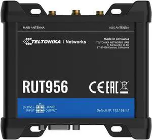 Teltonika RUT956A00A00 Dual SIM Industrial 4G LTE Cat4 Cellular Router New
