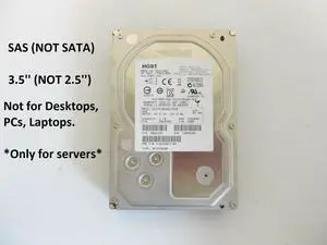 (NOT FOR HOME PC!) HGST Hitachi 2TB 7.2K SAS 3.5" Hard Drive 6Gb/s HUS723020ALS640 Server Storage