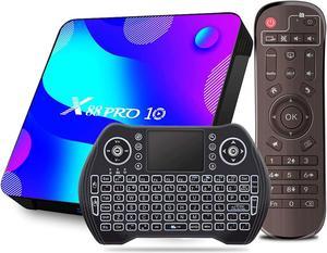 Android 10 TV Box, EASYTONE T95 Smart Android TV BOX 4GB 32GB Media Player  Support Dual-band 2.4G/5G WIFI/BT5.0/6K/3D/HDR with Wireless Backlit Mini  Keyboard 