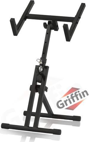 Guitar Combo Amplifier Stand by GRIFFIN | PA Speaker Karaoke Monitor Holder | Low Profile Pro-Audio Amp Tilt Back Mount Stand | Adjustable Speaker Cabinet Stage Equipment Platform Riser & Studio Chair Guitar Combo Amplifier Stand by GRIFFIN | PA Speaker Karaoke Monitor Holder | Low Profile Pro-Audio Amp Tilt Back Mount Stand | Adjustable Speaker Cabinet Stage Equipment Platform Riser & Studio Chair