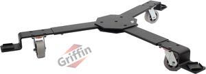 Piano Truck Dolly by GRIFFIN | Spider Mobileer Cart for Concert Baby Grand Pianos | 3 Large Wheel Moving Dollie Stage Stand with Adjustable Legs | Adjustable Universal Sturdy Placement Mount Holder
