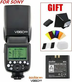 NEW Godox V860II-S Camera Flash Speedlite for Sony A7 A99 2.4G HSS 1/8000 TTL